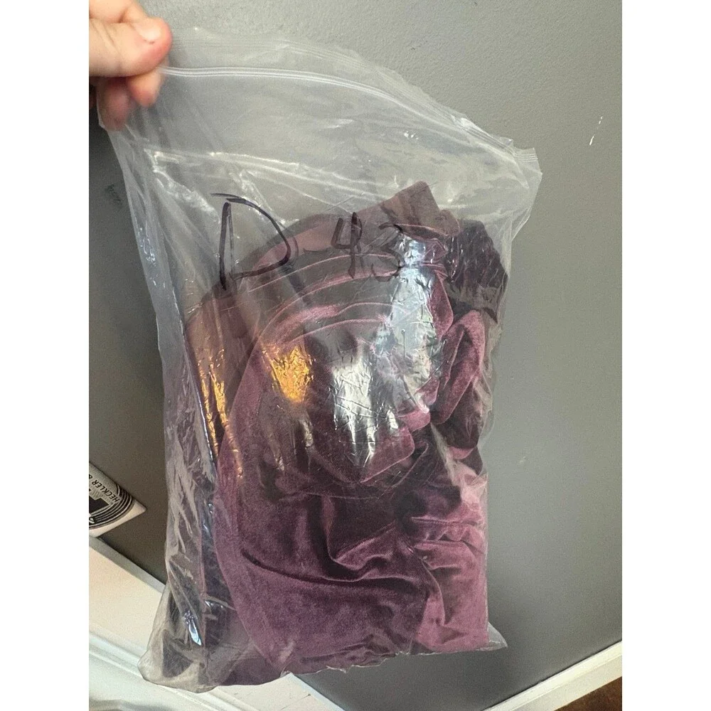 Torrid size 2 purple velvet maxi dress - Picture 6 of 6